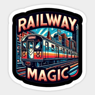 Subway Train, Railway Magic Sticker